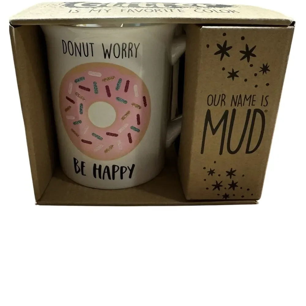 Donut Lover’s Gift Set – Ceramic Tray & Mug – Cute Coffee & Snack Set